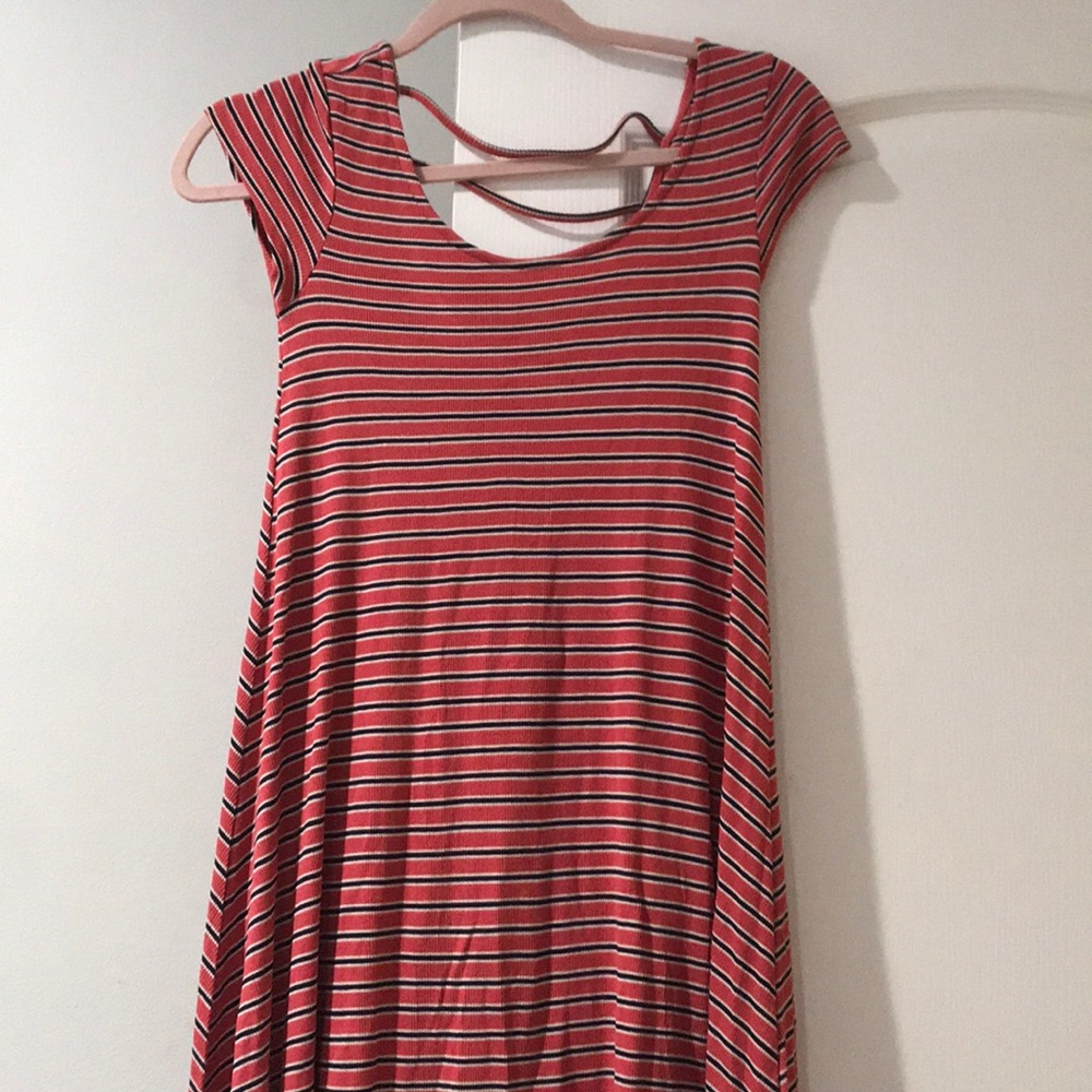striped casual dress